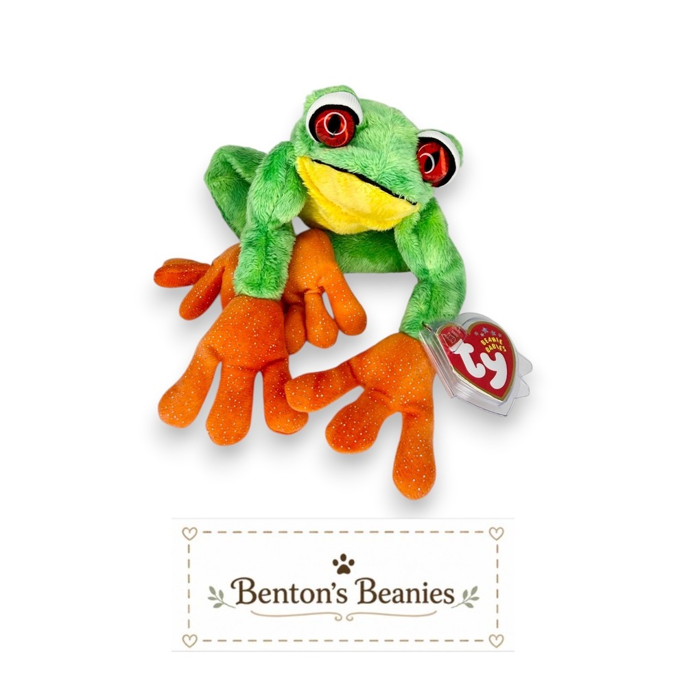 Panama the Frog Ty Beanie Baby | Pond Hopper 🐸 | Mint Heart Tag ⭐